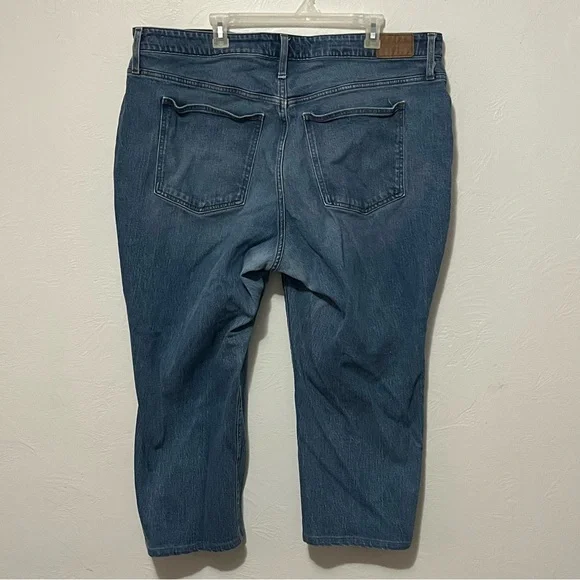 Madewell Women's Curvy Perfect Vintage Straight Leg Blue Jeans 22W - Picture 3 of 9